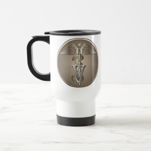 Veterinarian Caduceus Travel Mug