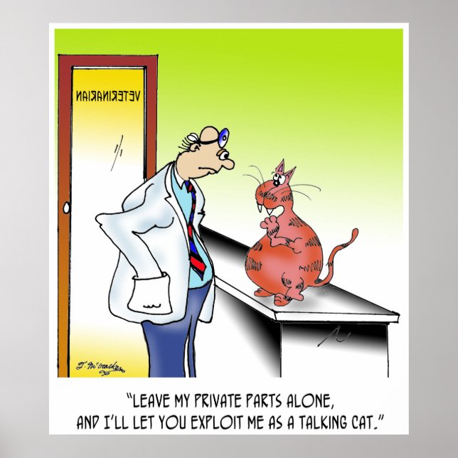 Veterinarian Cartoon 9480 Poster (Front)