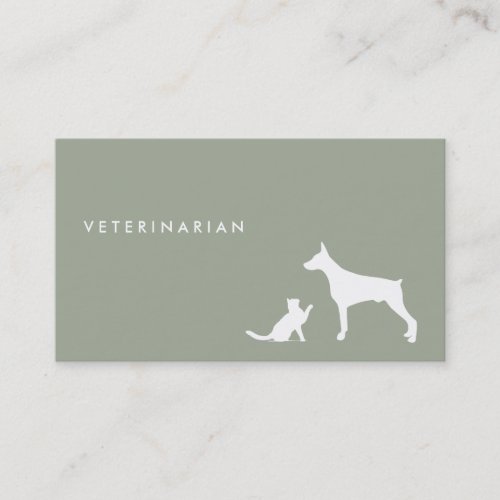 Veterinarian Cat and Dog ı business card