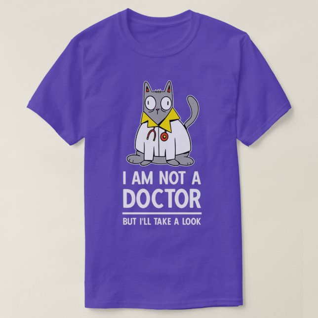 Veterinarian Cat Doctor Animals Humor T-Shirt (Design Front)