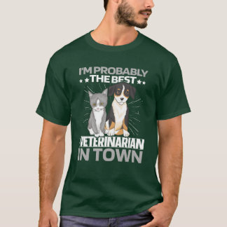 Veterinarian Cat Dog gift funny T-Shirt