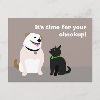 Veterinarian Checkup Reminder Postcard by PetProDesigns at Zazzle