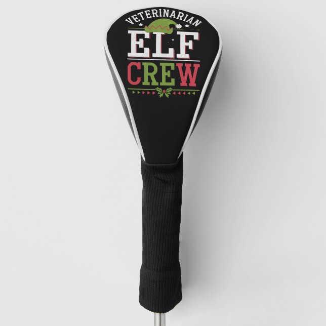 Veterinarian Christmas Elf Veterinary Technician  Golf Head Cover (Front)