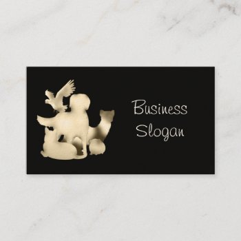 Veterinarian - Connect With Your Customer Business Card by AutumnRoseMDS at Zazzle