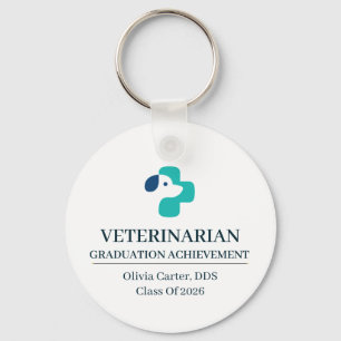 Veterinarian Custom Name Since Year Keychain