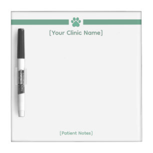 Veterinarian Dry Erase Board   Magnetic