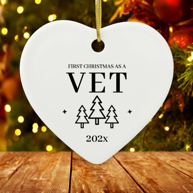 Veterinarian First Christmas As A Vet 2026 Ceramic Ornament (Veterinarian First Christmas As A Vet 2024 Ceramic Ornament
)