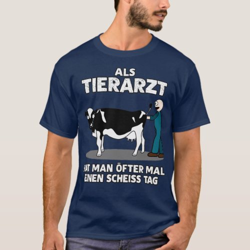 Veterinarian Funny Saying Joke With Cow T_Shirt