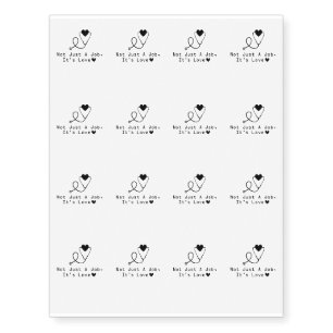 Veterinarian Gif Not Just A Job It's Love Temporary Tattoos