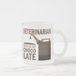 Veterinarian Gift Frosted Glass Coffee Mug