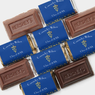 Veterinarian Graduation Blue Gold Hershey's Miniatures