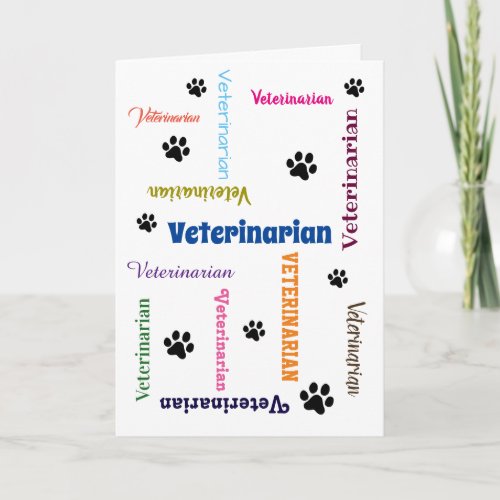 Veterinarian Graduation Card