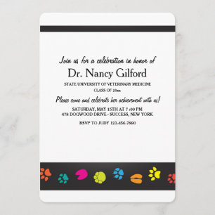 Veterinarian Graduation Invitation