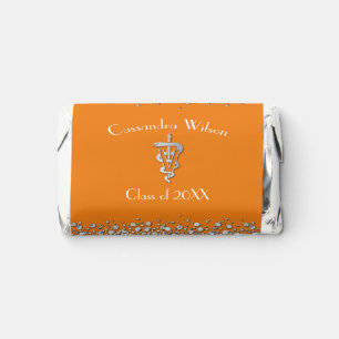 Veterinarian Graduation Orange Silver Hershey's Miniatures