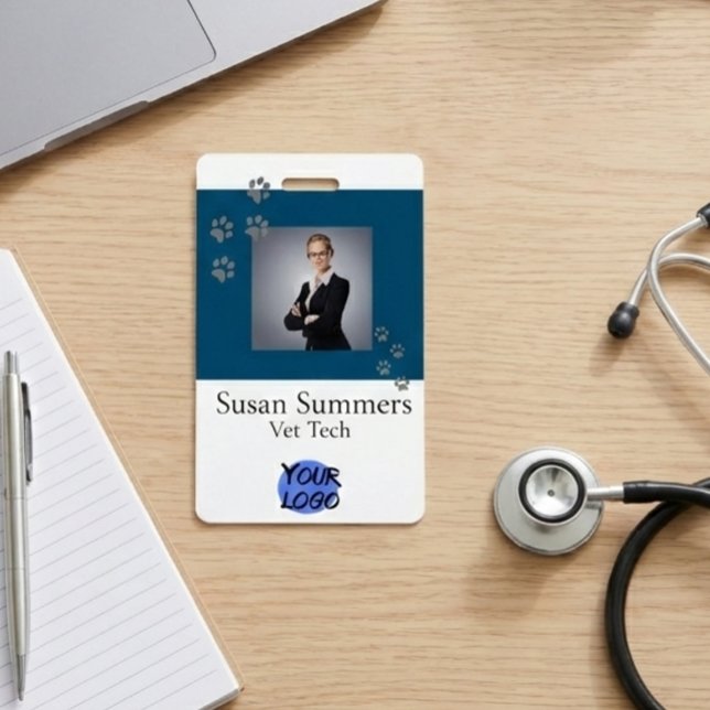 Veterinarian Groomer Pet Dog Cat Business Badge (Creator Uploaded)