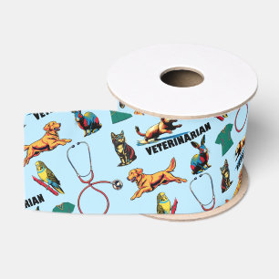 Veterinarian grosgrain ribbon