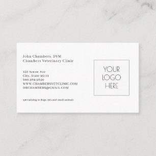 Veterinarian Logo Business & Appointment Reminder Card