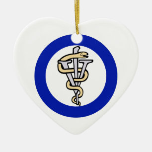 Veterinarian Logo Ceramic Ornament