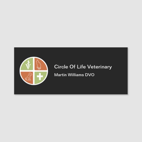 Veterinarian Medical Pet Care Staff Name Tags