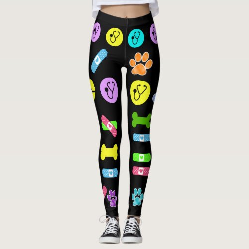 Veterinarian Medical Pop Fashion Leggings