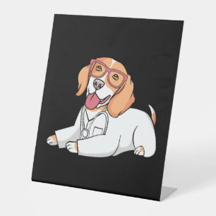 Veterinarian Medical Receptionist Pedestal Sign