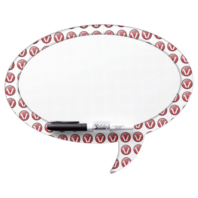 Veterinarian Medical Symbol Dry-Erase Board (Front)