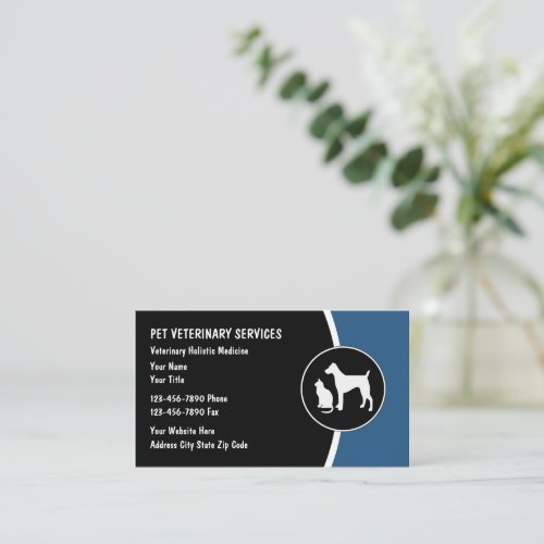 Veterinarian Modern Pet Business Cards