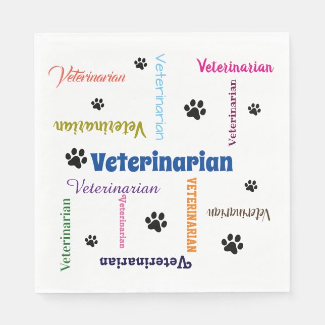 Veterinarian Napkins (Front)