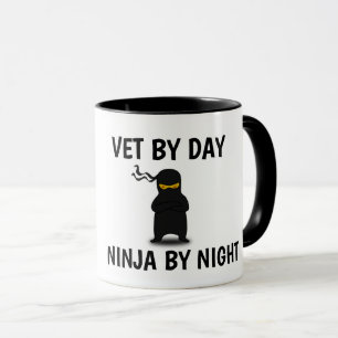 VETERINARIAN NINJA COFFEE MUGS