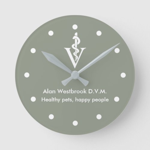 Veterinarian Office Waiting Room Acrylic Clocks