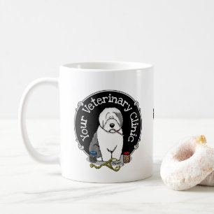 Veterinarian Old English Sheepdog Gray 1 Cute Vet Coffee Mug