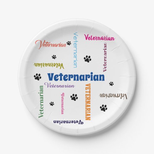 Veterinarian Paper Plates