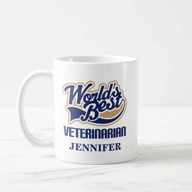 Veterinarian Personalized Mug Gift (Left)