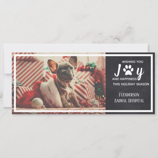 Veterinarian | Pet Groomer Christmas Holiday Card (Front)
