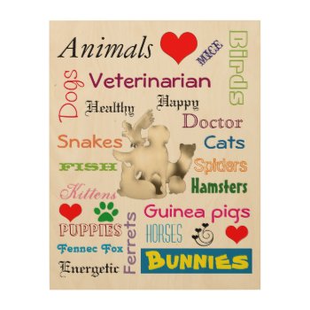 Veterinarian Picture For Clinic Wood Wall Art by AutumnRoseMDS at Zazzle