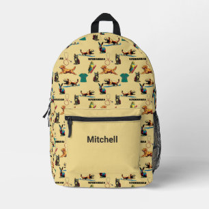 Veterinarian  printed backpack