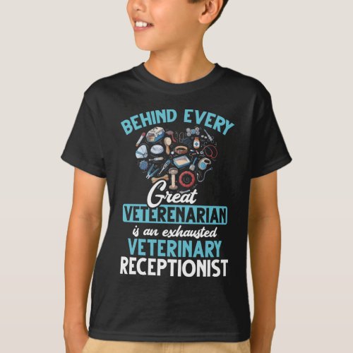 Veterinarian Receptionist Animal Veterinary Love T_Shirt