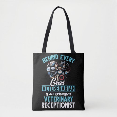Veterinarian Receptionist Animal Veterinary Love Tote Bag
