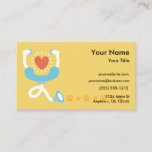 Veterinarian Stethoscope Business Card