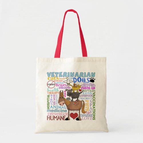 Veterinarian_Subway Art Vet Terms Tote Bag