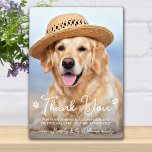 Veterinarian Thank You Veterinary Dog Pet Photo Plaque<br><div class="desc">Say 'Thank You' to your wonderful veterinarian with a cute personalized pet photo plaque from the dog! Personalize with the pet's name & favorite photo. This veterinary appreciation gift will be a treasure keepsake. Customize for Vet Assistant, Vet Tech or Veterinary Title. COPYRIGHT © 2020 Judy Burrows, Black Dog Art...</div>
