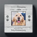 Veterinarian Thank You Veterinary Dog Pet Photo Plaque<br><div class="desc">Say 'Thank You' to your wonderful veterinarian with a cute personalized pet photo plaque from the dog! "You are the Veterinarian... everyone wishes they had!" Personalize with the pet's name & favorite photo. This veterinary appreciation gift will be a treasure keepsake. COPYRIGHT © 2020 Judy Burrows, Black Dog Art -...</div>