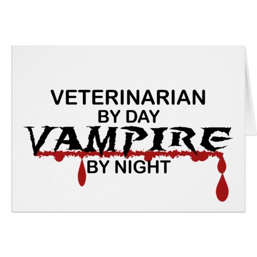 Veterinarian Vampire by Night Cards (Front Horizontal)