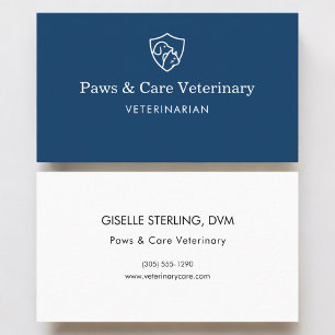 Veterinarian Vet Pet Office  Business Card
