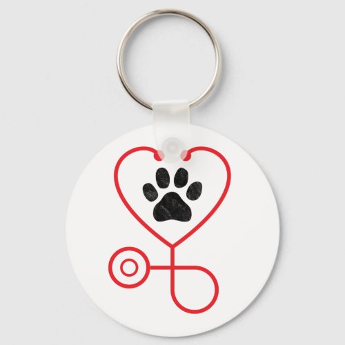 Veterinarian Vet Tech Veterinary Medicine Keychain