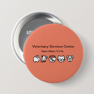 Veterinarian Veterinary Staff Name Pin