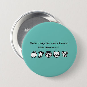 Veterinarian Veterinary Staff Name Pin