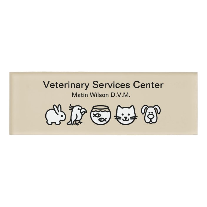 Veterinarian Veterinary Staff Name Tag