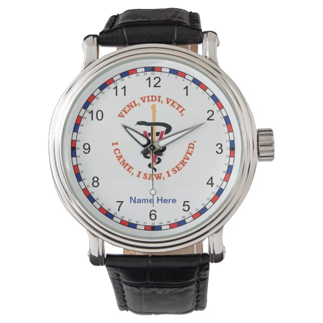 Veterinarian VVV Caduceus Watch (Front)