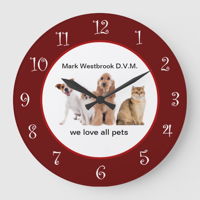 Veterinarian Waiting Room Clocks (Front)